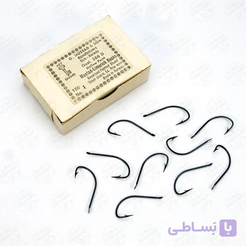 قلاب Mustad نروژ  266D بسته ۱۰ عددی سایز 1 — تصویر 1