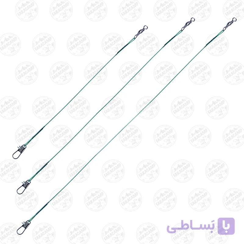 سیم بکسل ماهیگیری به همراه هرزگرد بسته ۳ عددی