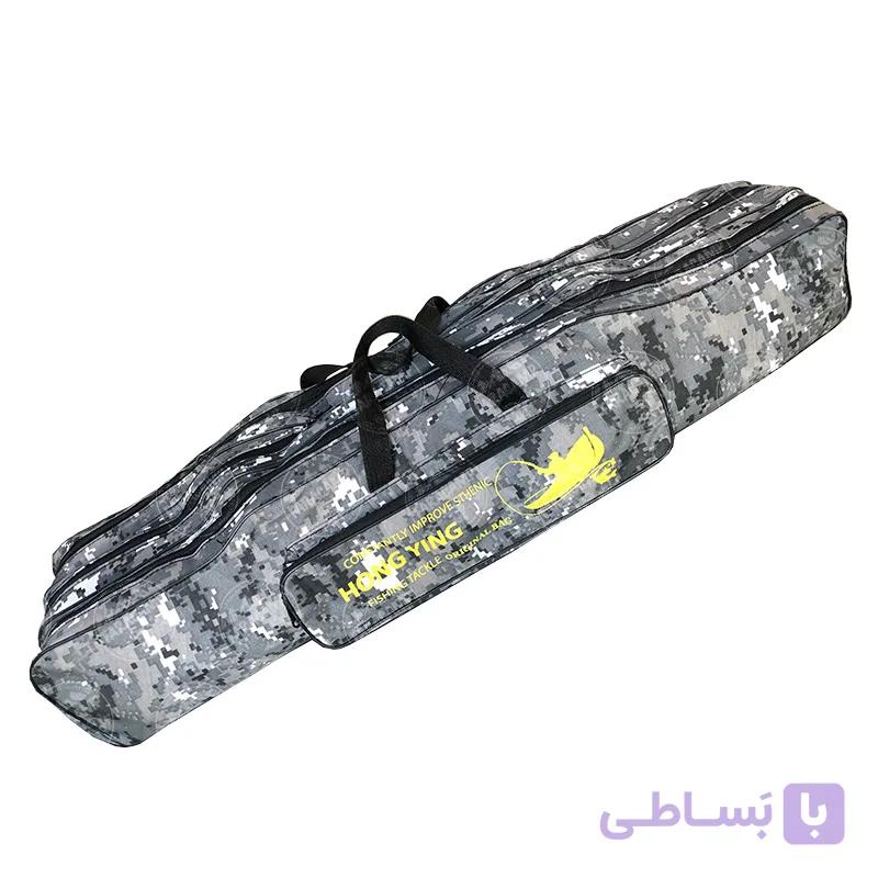 کیف لنسر ماهیگیری سه زیپ Hong Ying طرح استتار طوسی — تصویر 1