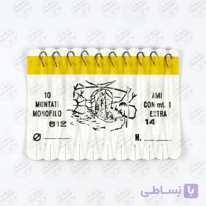 ریسه آماده موستاد برنز نروژ سایز 14 10Monofilo بسته ۱۰ عددی — تصویر 1