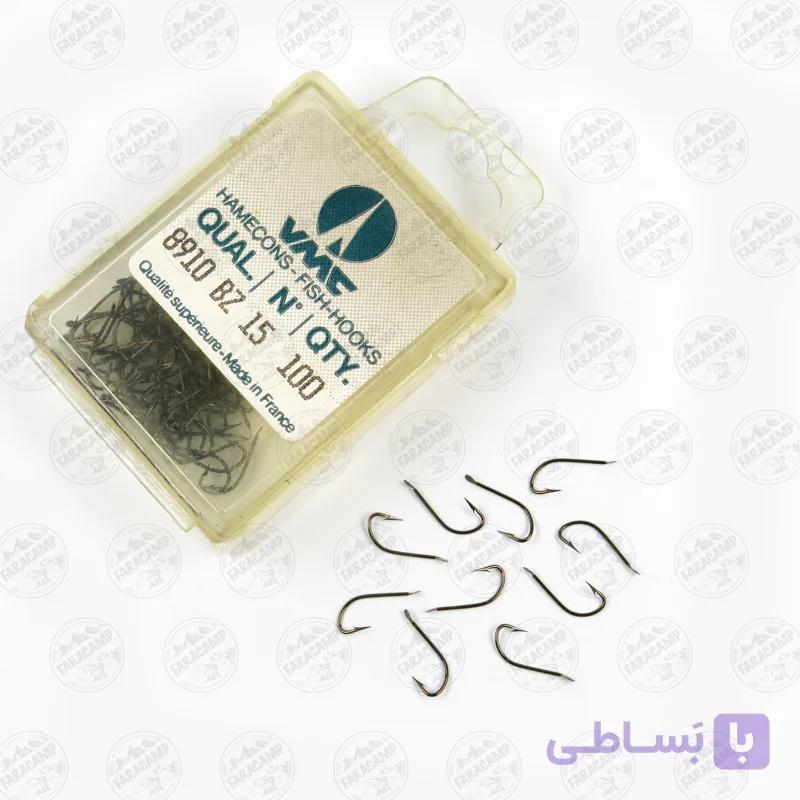 قلاب وی ام سی VMC فرانسه 8408 برنز سایز 5 بسته ۱۰ عددی — تصویر 1
