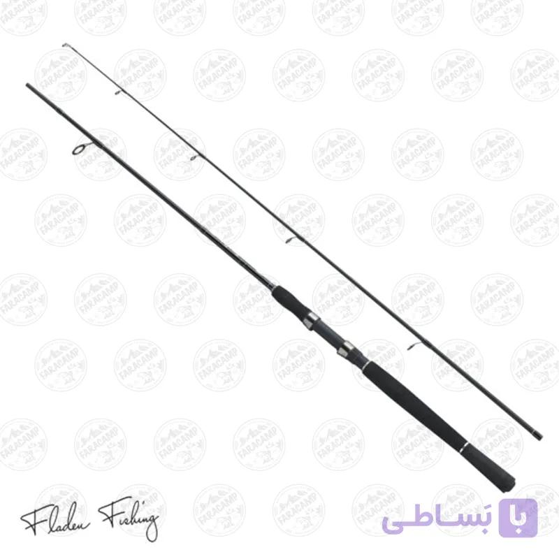 چوب ماهیگیری اسپینینگ کربن دو تکه ۱۸۰ سانت فلادن، FLADEN XTRA-FLEX 180cm 7-25gr — تصویر 1