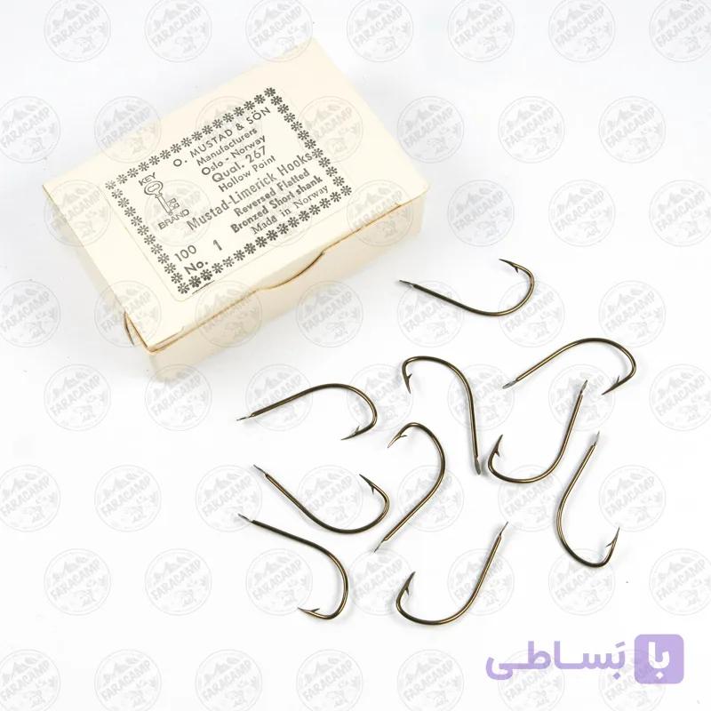 قلاب برنز موستاد Mustad نروژ 267 سایز 1 بسته ۱۰ عددی — تصویر 1