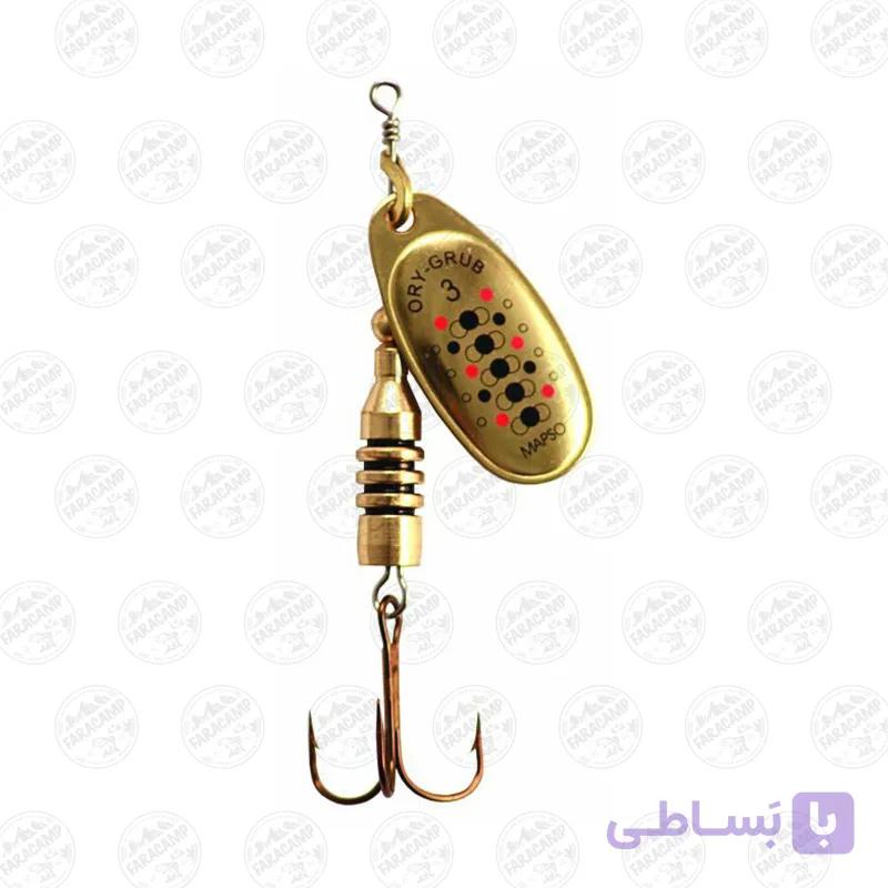لانسه ماهیگیری مپسو طلایی ۳ گرم سایز ۱ MAPSO ORY-GRUB 1 ORO