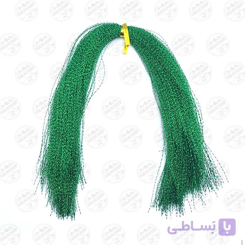 ریسه رنگی تینسل پشه بافی سبز — تصویر 1