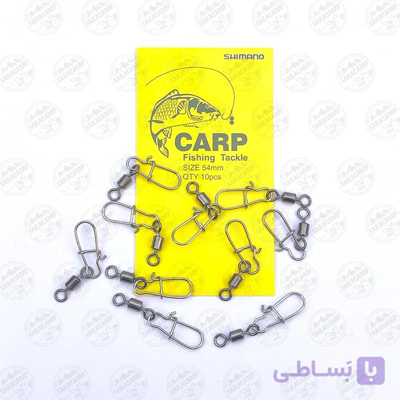 هرزگرد ماهیگیری استیل Shimano شیمانو سایز ۴  بسته ۱۰ عددی — تصویر 1