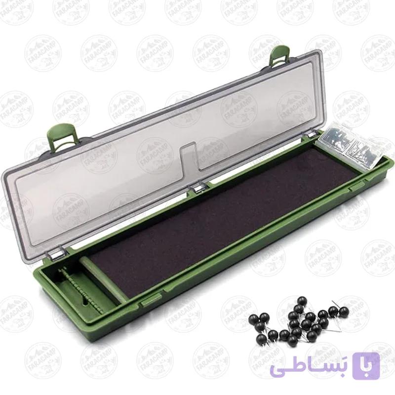 جعبه ریسه ماهیگیری ۲۰ لاین رنگ سبز  RIG BOX 20 LINE — تصویر 1