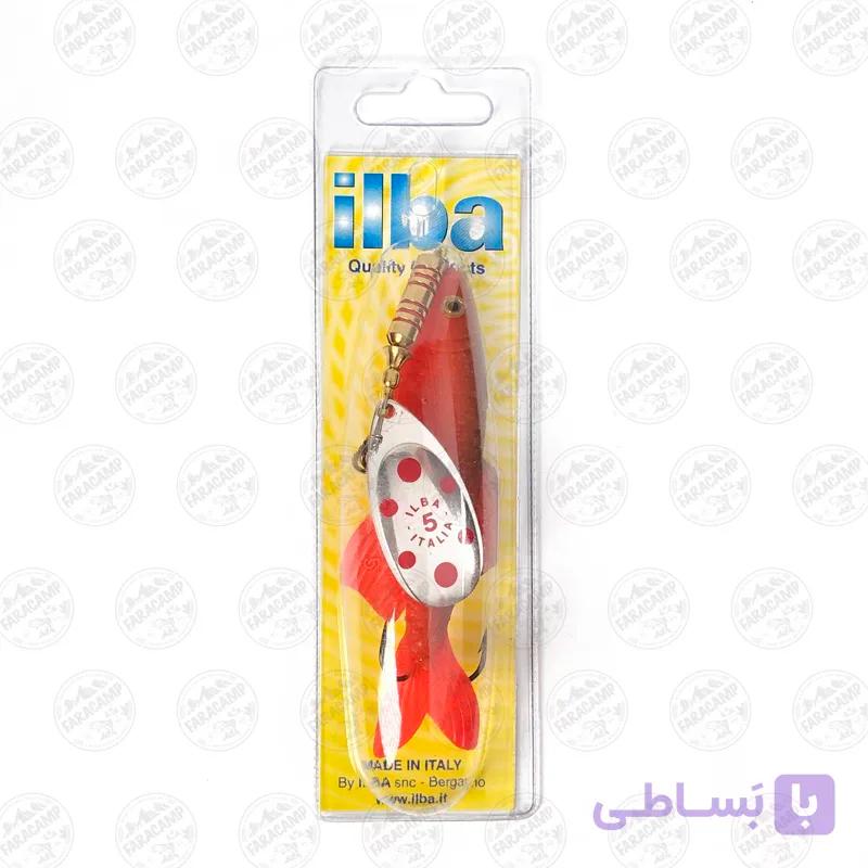 لانسه ماهیگیری سایز ۵ ایلبا Tondo Minnow Silver-red 320115 ilba وزن ۲۷ گرم — تصویر 1