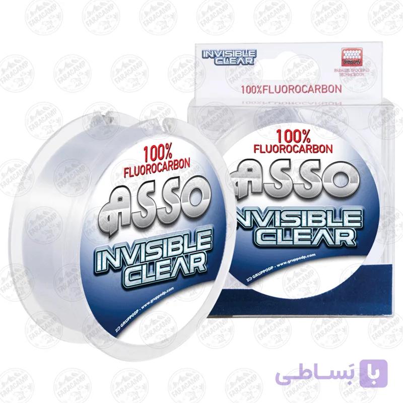 نخ ماهیگیری فلوروکربن ریسه 50 متر ASSO ایتالیا سایز ۰.۴۵ — تصویر 1