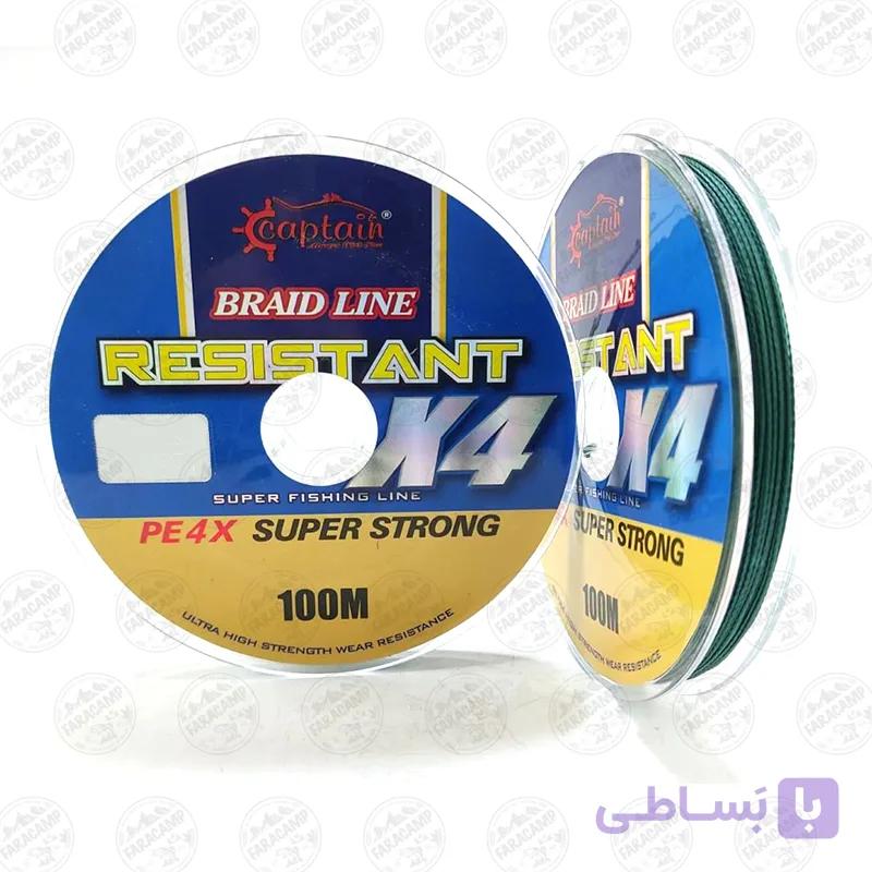 نخ براید ماهیگیری کاپیتان 100متری سایز 0.50 — تصویر 1