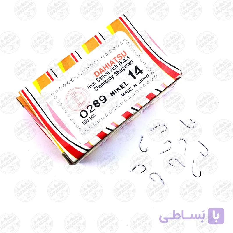 قلاب Dahiatsu ژاپن نیکل بدون چشمه سایز 6 بسته ۱۰ عددی مدل 2210 — تصویر 1