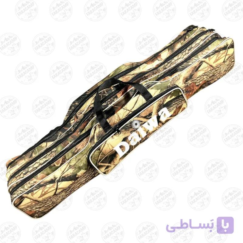 کیف لنسر ماهیگیری سه زیپ  ۹۰ سانتی طرح شاخ و برگ — تصویر 1