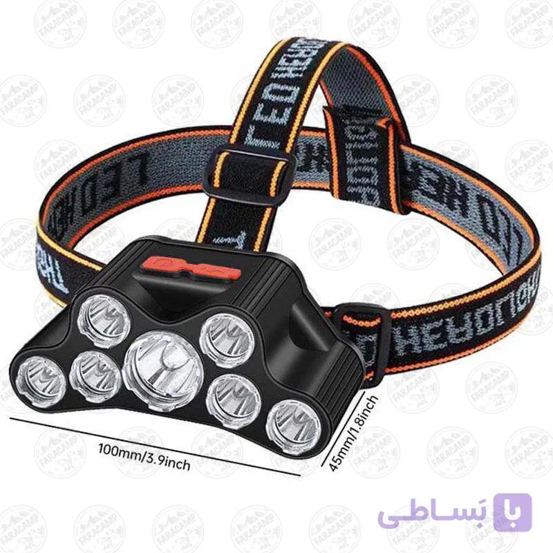چراغ پیشانی (هد لایت ) شارژی — تصویر 1