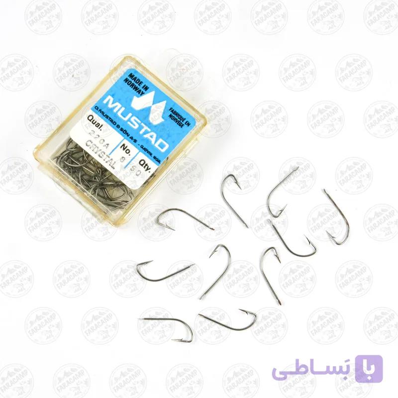 قلاب موستاد Mustad نروژ 220A سایز 12 بسته 50 عددی — تصویر 1