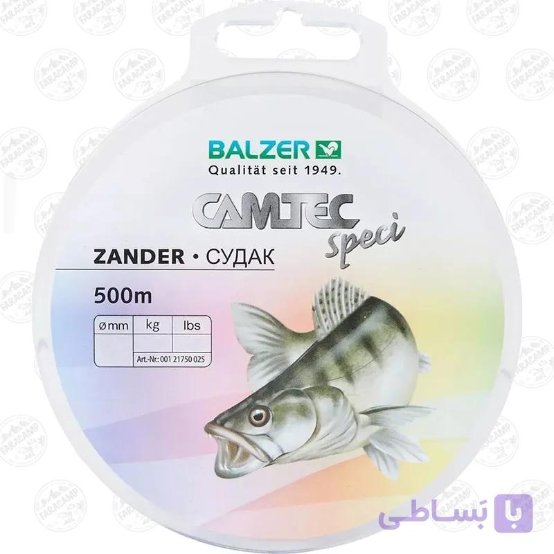 نخ ماهیگیری زیتونی کامتک بالزر سایز ۰.۳۵، ۴۰۰ متر BALZER CAMTEC Speci ZANDER — تصویر 1