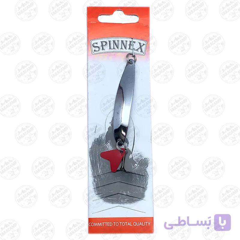 طعمه قاشقک ماهیگیری SPINNEX نقره ای ۱۲ گرم ۵٫۵ سانتی متر — تصویر 1