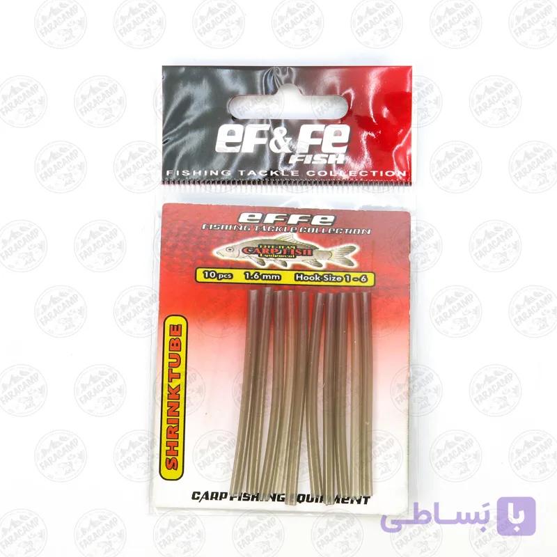 شرینک تیوب (وارنیش) حرارتی ماهیگیری ۱.۶ میلیمتر ۵ سانتی EF&FE SHRINK TUBE 1.6mm