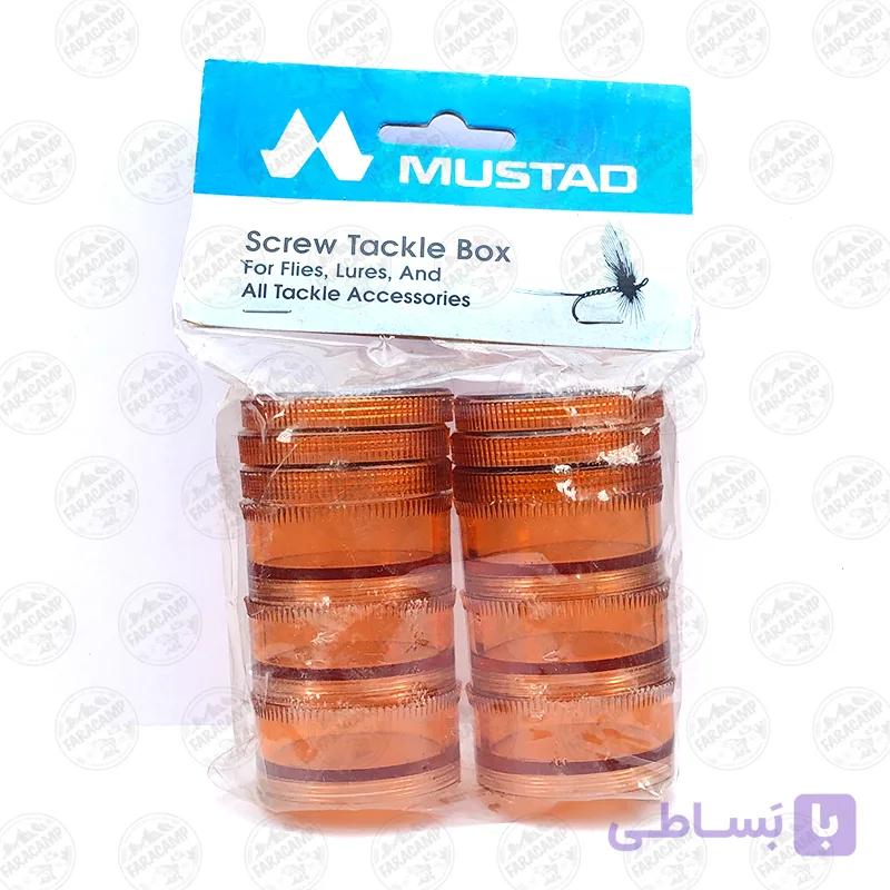 جعبه قلاب و پشه ماهیگیری موستاد Mustad نروژ رنگ شفاف