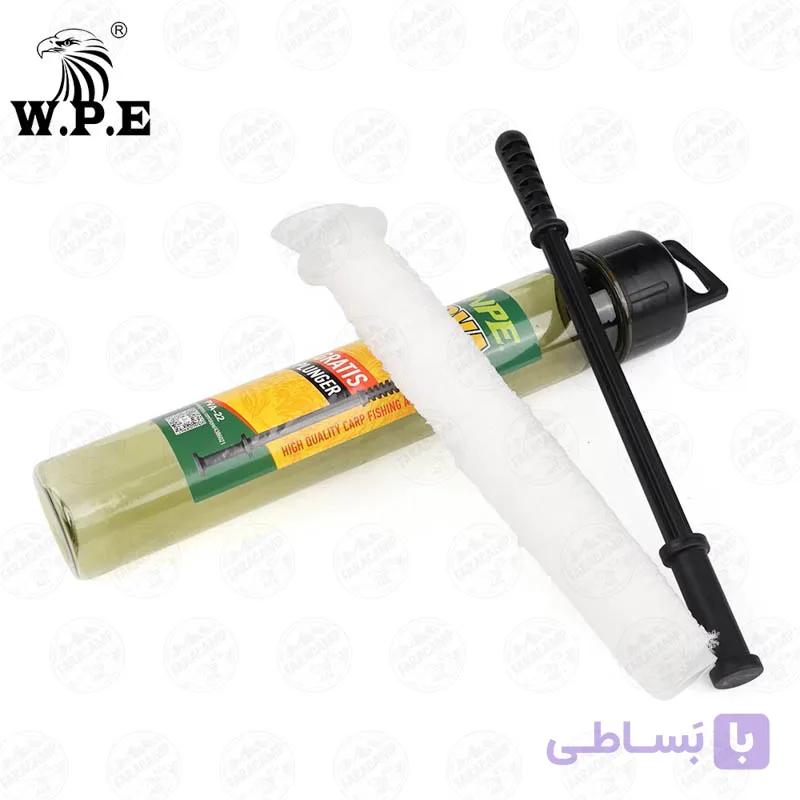 توری پی وی ای ماهیگیری همراه اپلیکاتور ۷ متری   WPE PVA MESH 28mm*7m GRATIS PLUNGER — تصویر 1
