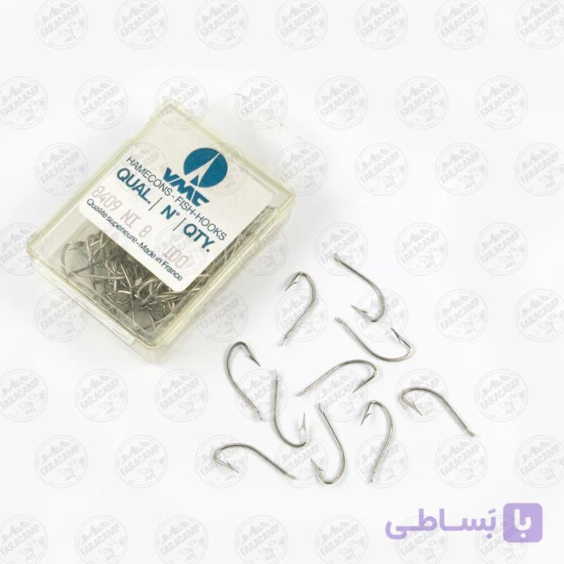 قلاب وی ام سی VMC فرانسه 8409 نیکل سایز 10 بسته ۱۰ عددی — تصویر 1