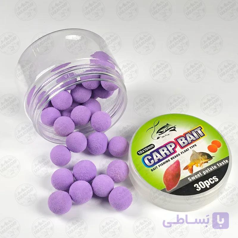 بویله پاپ CARP BAIT رنگ بنفش ۳۰ عدد — تصویر 1