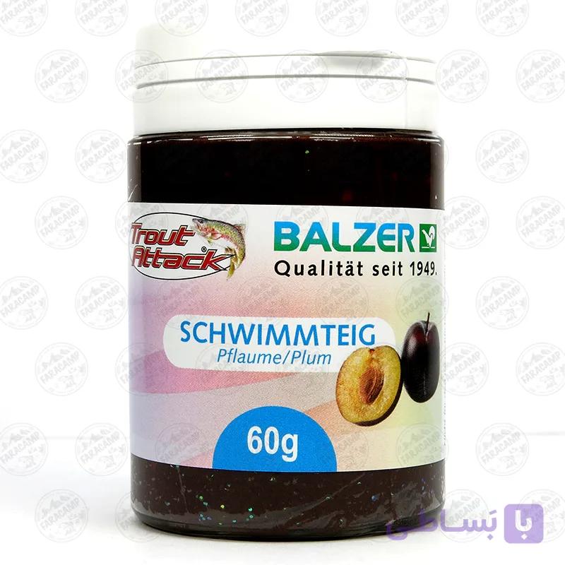 خمیر قزل آلا شناور بالزر طعم آلو قرمز BALZER Trout Attack Plum