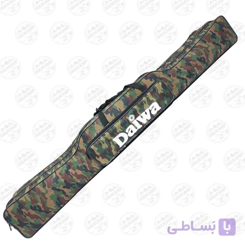 کیف لنسر ماهیگیری سه زیپ  ۱۱۰ سانتی طرح ارتشی قهوه ای — تصویر 1