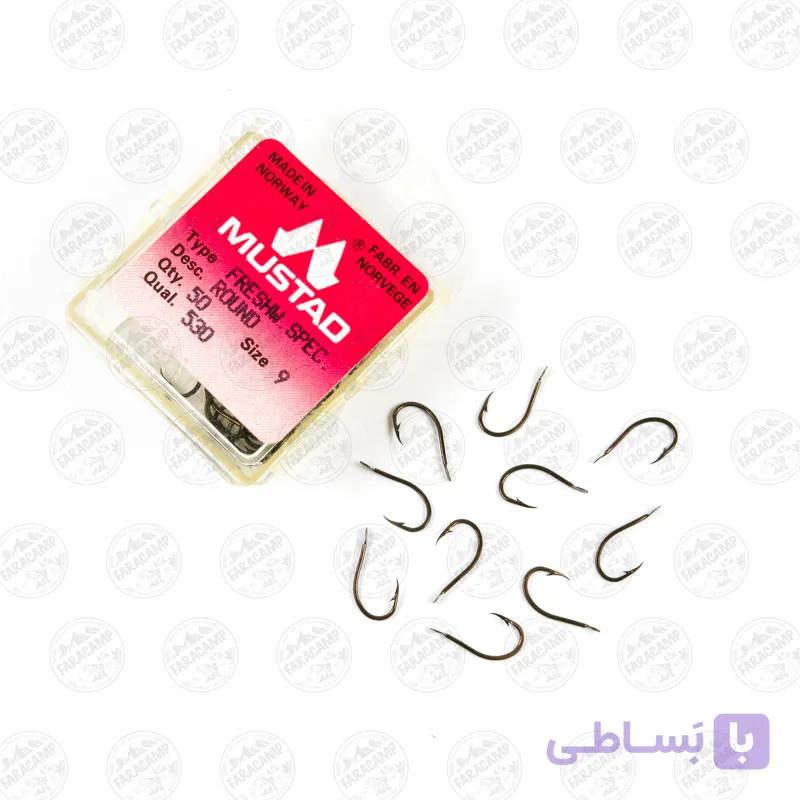 قلاب موستاد Mustad نروژ 530 سایز 9 بسته 10 عددی — تصویر 1