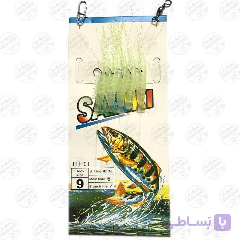 ریسه شش پر سابیکی سایز ۱۰ بچه میگو کد ۱۲۰