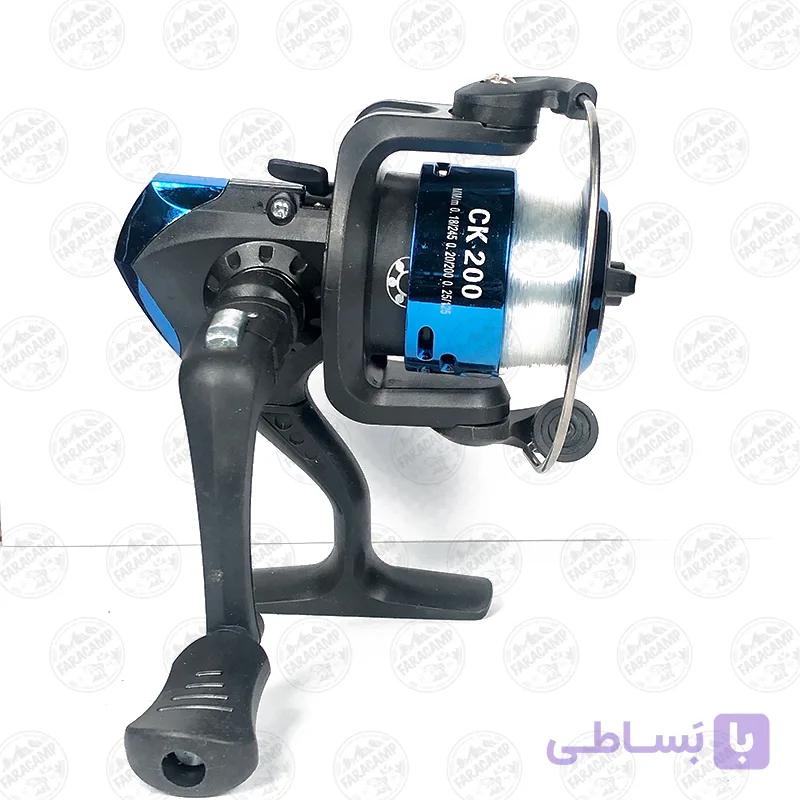 چرخ ماهیگیری Plusinno Ck200 به همراه نخ ماهیگیری — تصویر 1