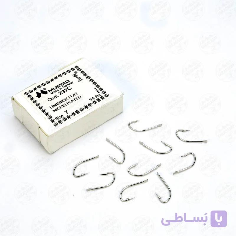 قلاب Mustad نروژ 237C بسته ۱۰ عددی سایز 7 — تصویر 1