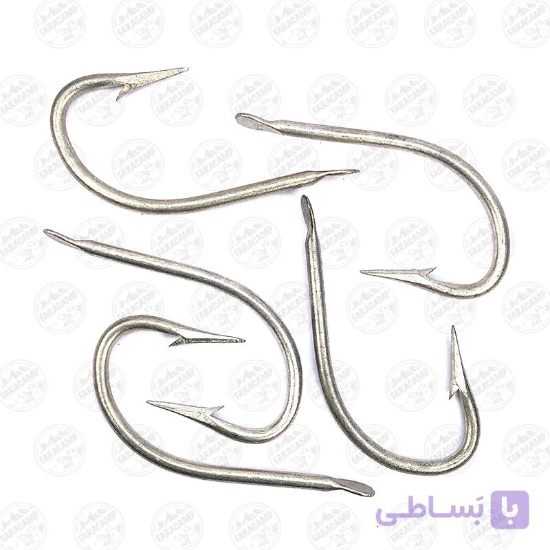 قلاب موستاد بدون چشمه دریایی آب شور سایز ۸/۰ بسته ۵ عددی MUSTAD Hameçons à Thon HOOKS 722 — تصویر 1