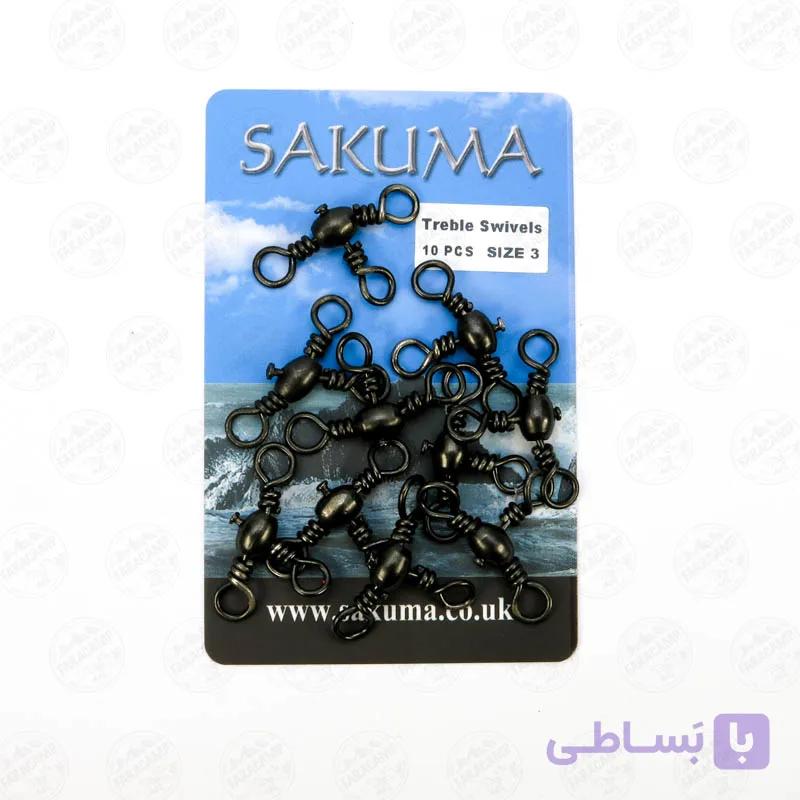 سه راهی استیل ساکوما سایز ۸ بسته ۱۰ عددی SAKUMA — تصویر 1