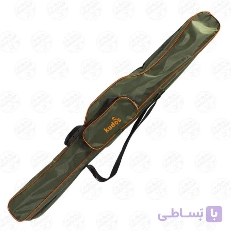 کیف لنسر ماهیگیری دو زیپ  ۱۶۰ سانتی سبز کودوس Kudos — تصویر 1