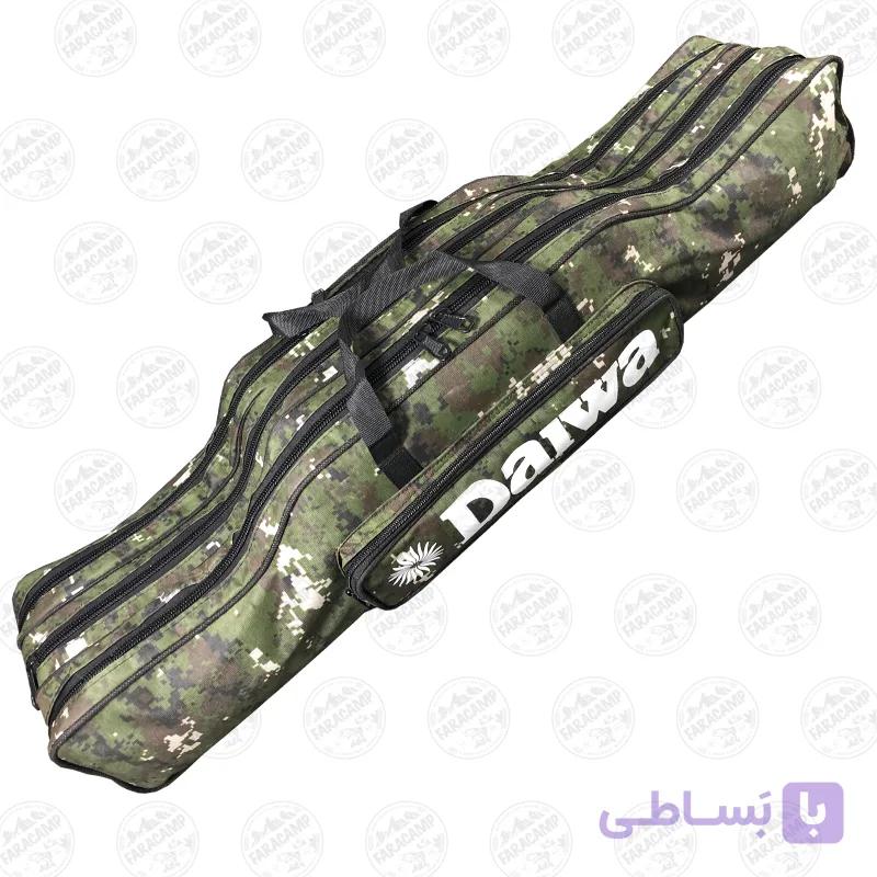 کیف لنسر ماهیگیری سه زیپ ۱۲۰ سانتی سبز — تصویر 1