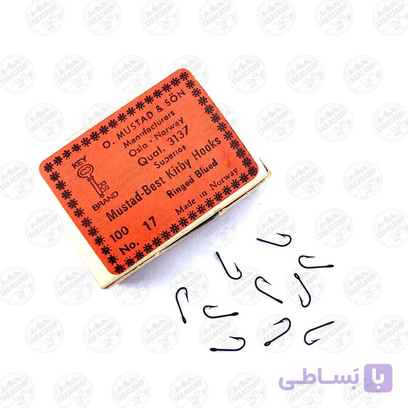 قلاب موستاد نروژ سرمه ای سایز 17 بسته 10 عددی MUSTAD Kirby 3137 — تصویر 1