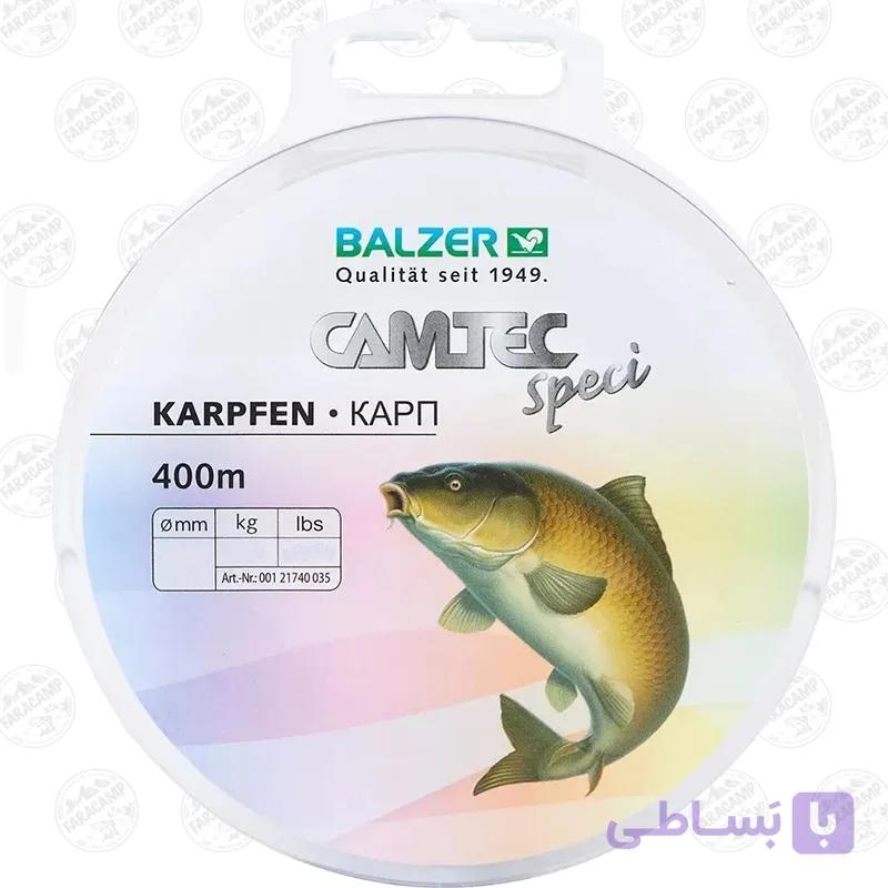 نخ ماهیگیری قهوه ای کامتک بالزر سایز ۰.۳۵، ۴۰۰ متر BALZER CAMTEC Speci KARPFEN — تصویر 1
