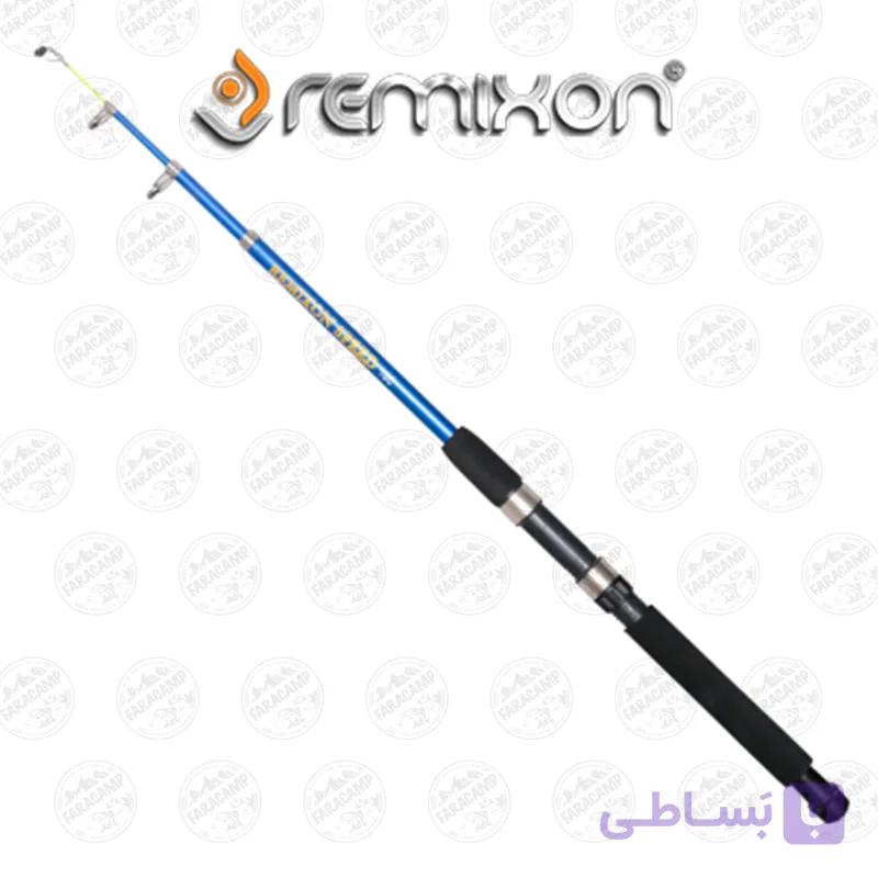 چوب ماهیگیری تلسکوپی رمیکسون۲۱۰ سانتی متر آبی Remixon Speed — تصویر 1