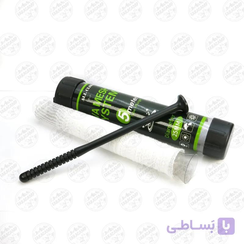 توری پی وی ای ماهیگیری همراه اپلیکاتور ۵ متری,ALL CLIMATE PVA MESH 25mm*5m GRATIS PLUNGER — تصویر 1