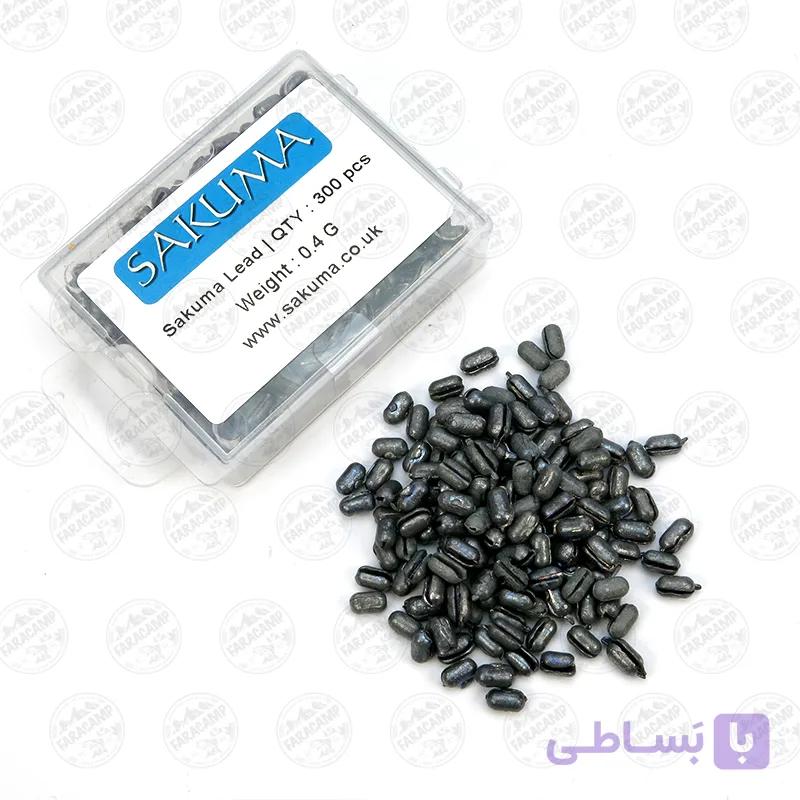 سرب ماهیگیری چاکدار ساکوما  SAKUMA G long 0.4G بسته ۳۰ عددی — تصویر 1