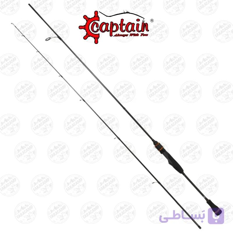 چوب ماهیگیری اسپینینگ دو تکه ۲۱۰ سانت کاپیتان مدل CAPTAIN 1353 CENTURY SPIN 4-16GR — تصویر 1