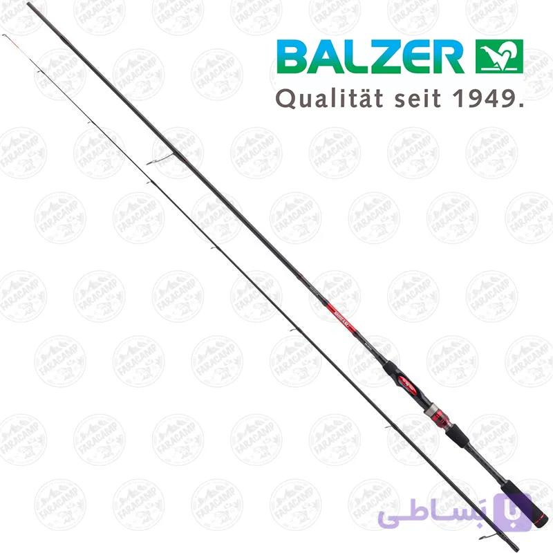 چوب ماهیگیری دوتکه کربن ۲۷۰ سانت دراپ شات شیراسو بالزر مدل Balzer DROP SHOT SHIRASU MH 11-33GR — تصویر 1