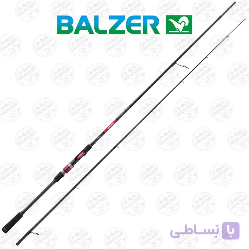 چوب ماهیگیری بالزر دوتکه کربن  Balzer Shirasu VAMPIRE ML 2.5m 15-43g — تصویر 1