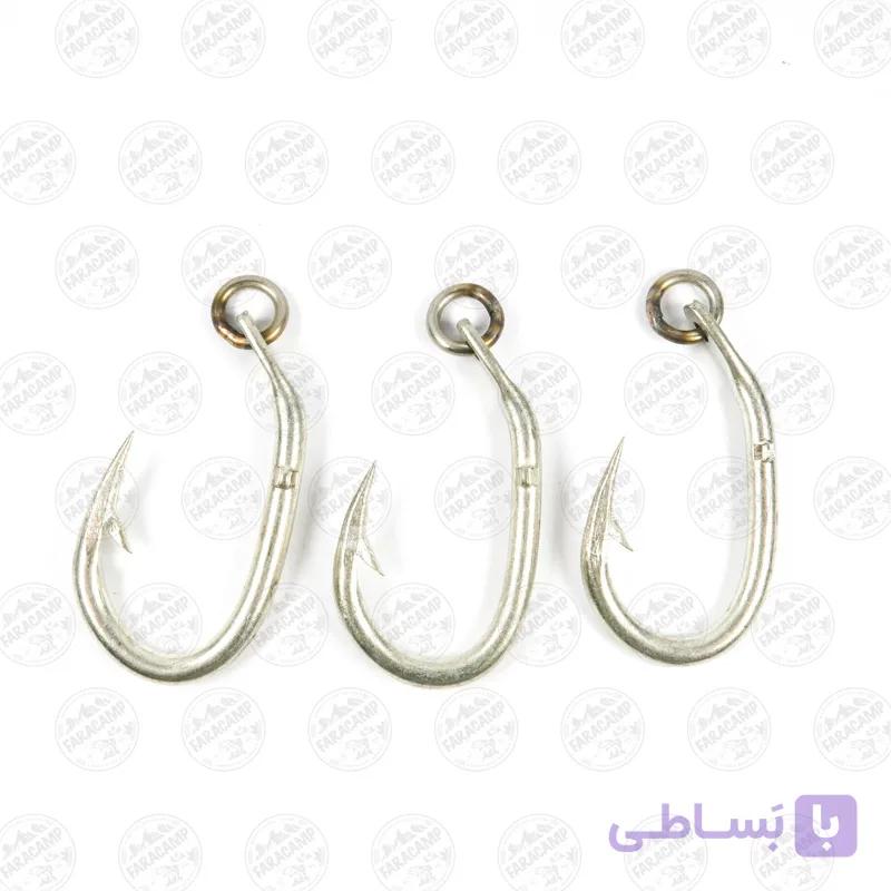 قلاب موستاد دریایی آب شور سایز 7/0 بسته 3 عددی  MUSTAD Tuna Fish — تصویر 1