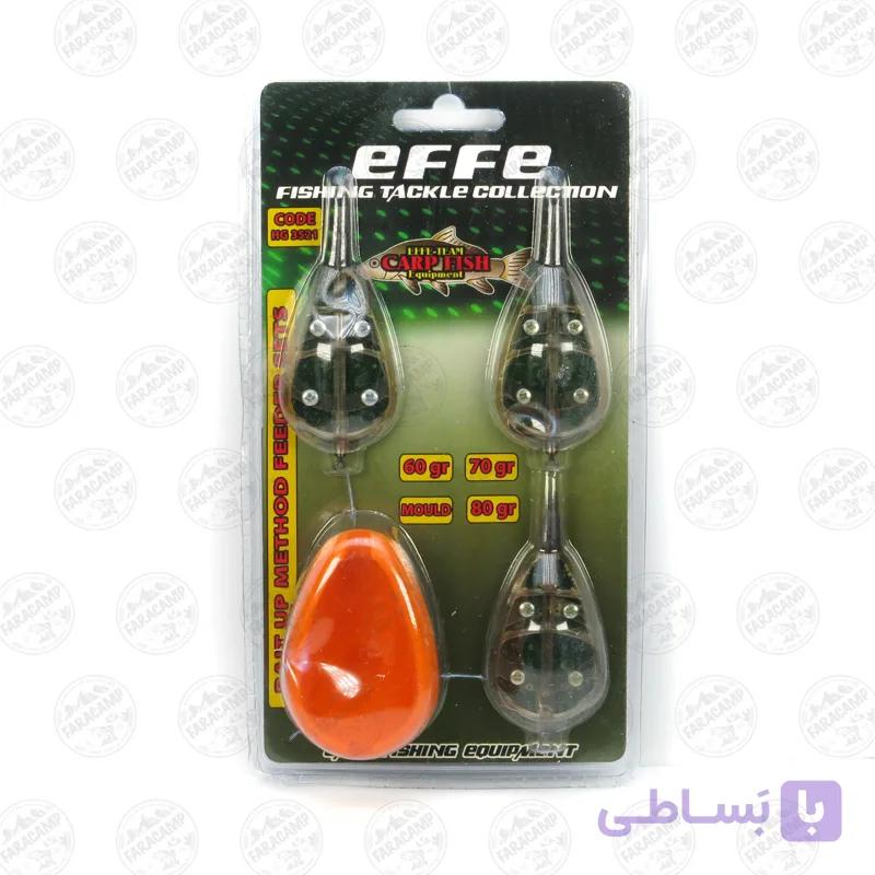 ست فیدر و قالب فیدر ماهیگیری افه ، EF&FE BAIT UP METHOD FEEDER SET HG3521