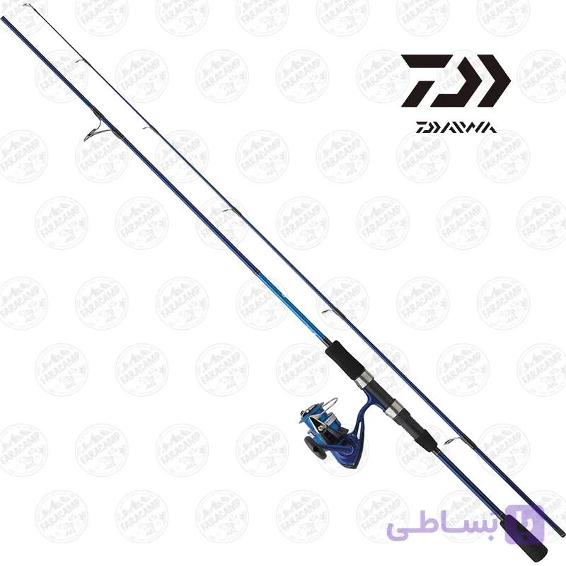ست چوب و چرخ ماهیگیری میکس کربن دو تکه ۲۷۰ سانت دایوا مدل DAIWA DW 902 HFS BF + DW 4000 B 14-42gr — تصویر 1