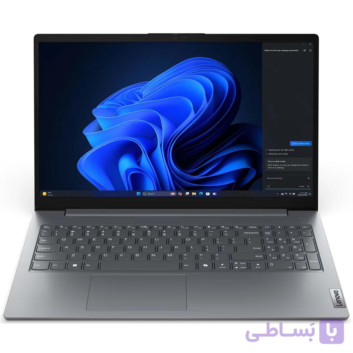 لپ تاپ 15.6 اینچی لنوو مدل V15 G5 IRL-i3 1315U-8GB DDR5 5200MHz-256GB SSD-TN — تصویر 1
