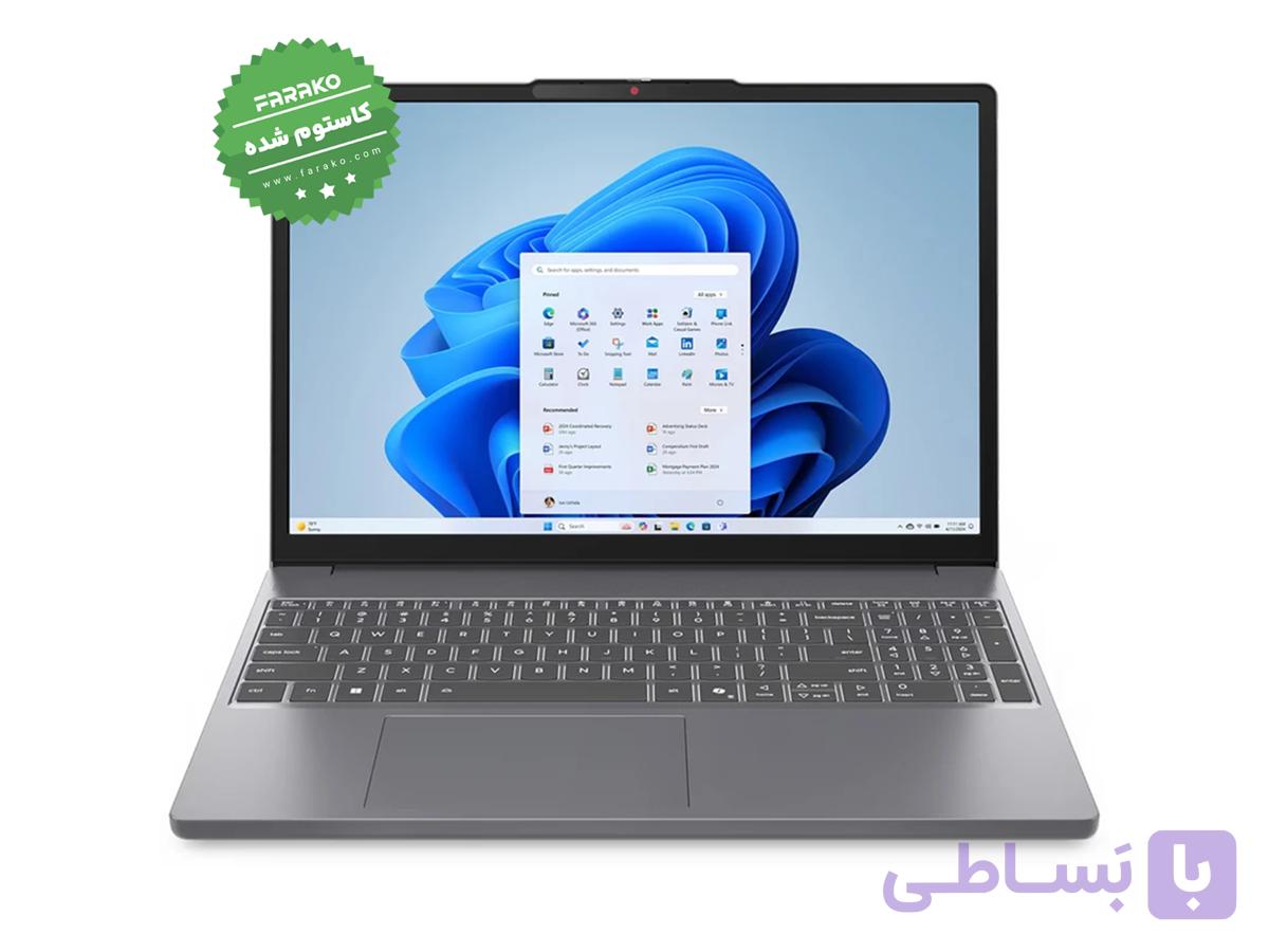 لپ تاپ لنوو IdeaPad Slim 3 نمایشگر ۱۵٫3 اینچی، پردازنده Core i5-13420H، گرافیک اینتل، رم 24 گیگابایت، حافظه یک ترابایت SSD – کاستوم شده — تصویر 1