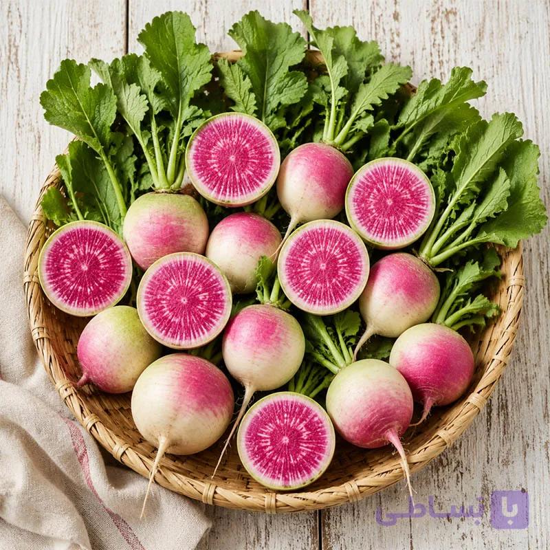 بذر تربچه هندوانه ای پاکت اورجینال 100 عددی راشا — تصویر 1