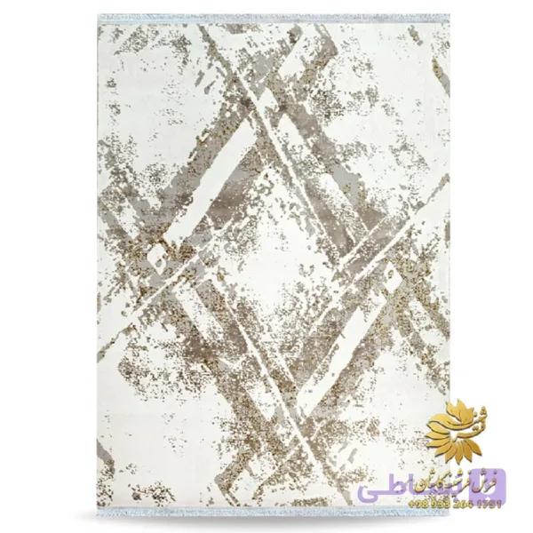 فرش فانتزی کرم طرح وینتیج کد 42081 — تصویر 1
